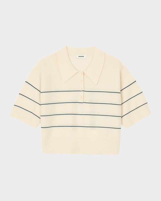 Sympathique Striped Polo Sweater